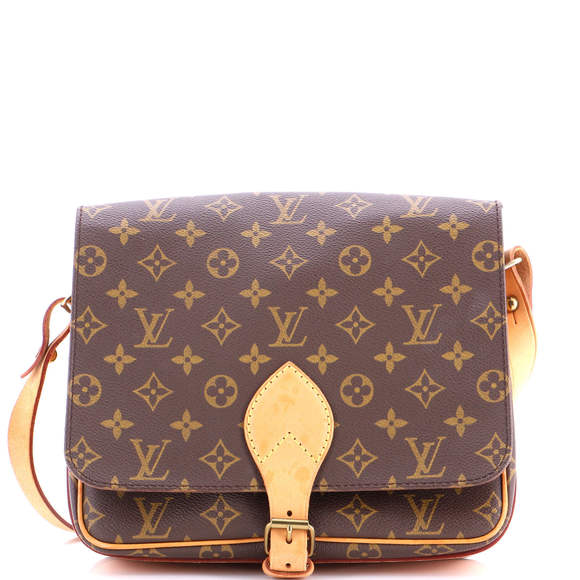 Louis Vuitton GM Cartouchiere Handbag Monogram Canvas - Picture 1 of 8